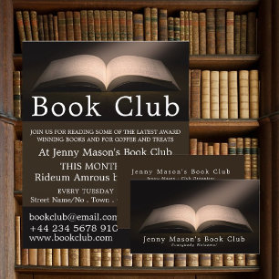 Offenes Buch, Buchklub Visitenkarte