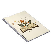 Offenes Buch Florale Magie Notizbuch (Rechte Seite)