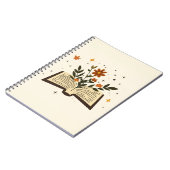 Offenes Buch Florale Magie Notizbuch (Linke Seite)