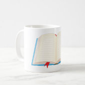 Offenes Buch Kaffeetasse (Vorderseite Links)