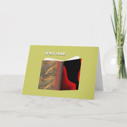 Offenes Buch Karte (Vorderseite)