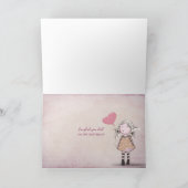 offenes Buch mit Geburtsmeldung Karte (Innenseite)