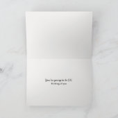 Offenes Buch mit inspirierendem Angebot Karte (Innenseite)