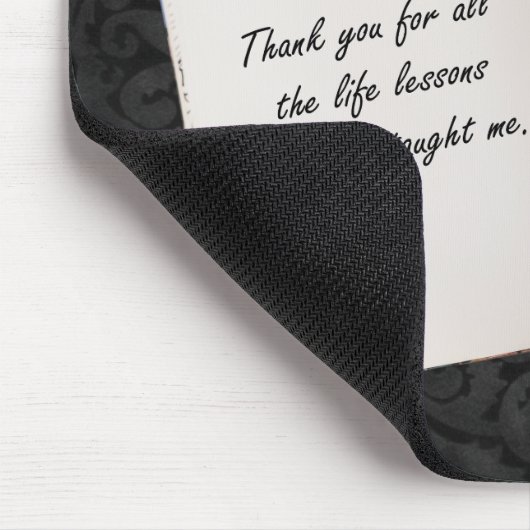 Offenes Buch mit inspirierendem Angebot Mousepad (Ecke)