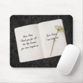 Offenes Buch mit inspirierendem Angebot Mousepad (Mit Mouse)