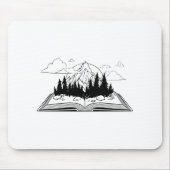 Offenes Buch Mousepad (Vorne)