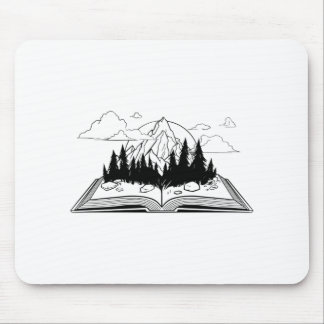 Offenes Buch Mousepad