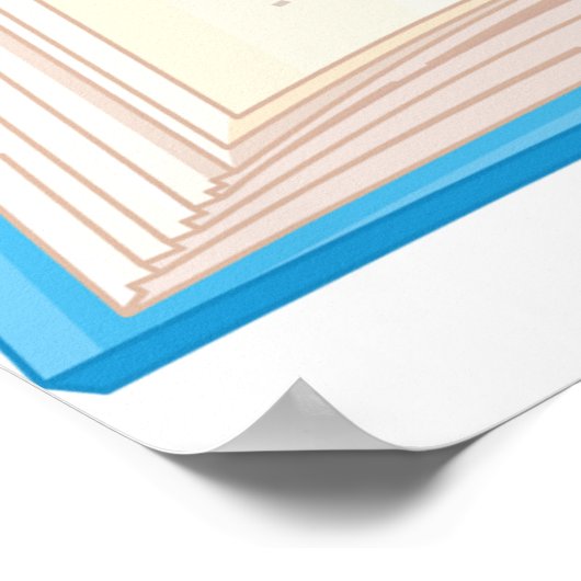 Offenes Buch Poster (Ecke)