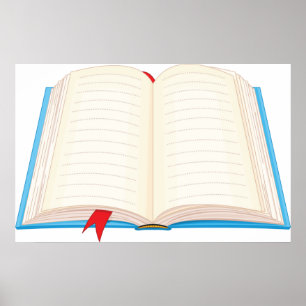 Offenes Buch Poster