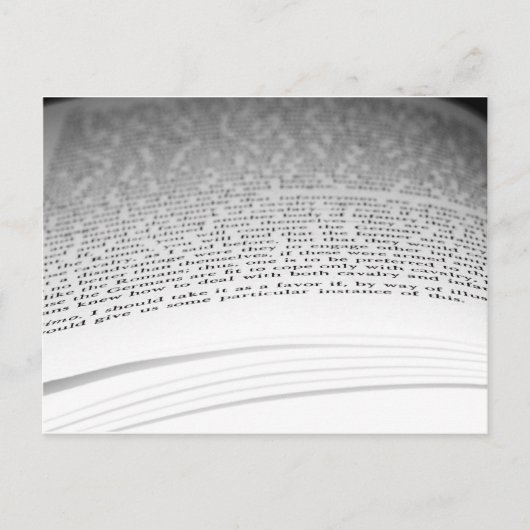 Offenes Buch Postkarte (Vorderseite)