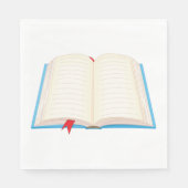 Offenes Buch Serviette (Vorderseite)