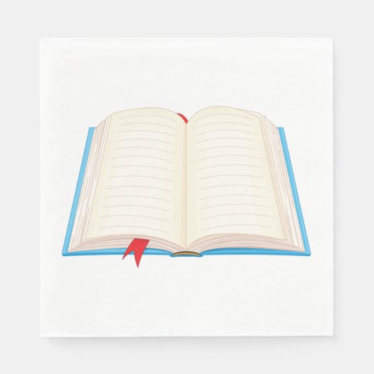 Offenes Buch Serviette (Vorderseite)