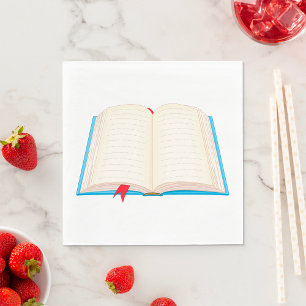Offenes Buch Serviette