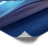 Offenes Buch und Schmetterlinge Poster (Ecke)