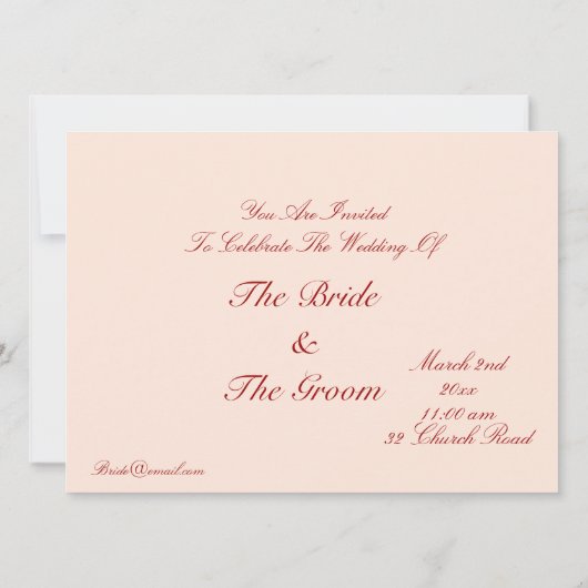 Offenes Buch - Vintage Einladungen (Rückseite)