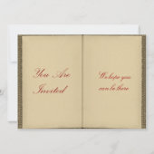 Offenes Buch - Vintage Einladungen (Vorderseite)