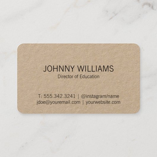 Offenes Buch Visitenkarte (Rückseite)