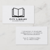 Offenes Buch Visitenkarte (Vorne/Hinten)