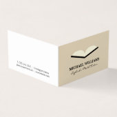 Offenes Buch Visitenkarten (Vorderseite)