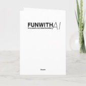 Offenes Fenster in der Wüste | Happy Birthday Karte (Rückseite)