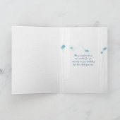 offenes Fenster und Meeresszene mit Seestern Karte (Innenseite)