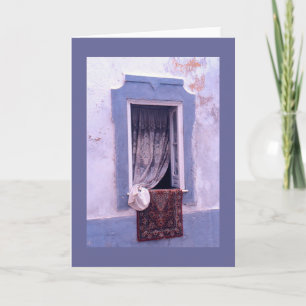 "OFFENES FENSTER, WELTRAUMKURTAIN, CARPET AIRING" KARTE