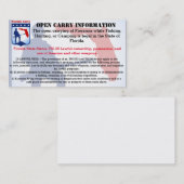 Offenes Florida trägt Karte (Vorne/Hinten)