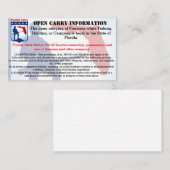 Offenes Florida trägt Karte (Vorne/Hinten)