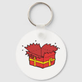 Offenes Geschenk Schlüsselanhänger (Rückseite)
