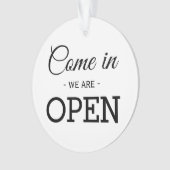 Offenes/geschlossenes Schwarz-weißes zweiseitiges  Ornament (Vorderseite)