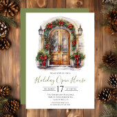 Offenes Haus an der Wasserfarbenfront Einladung