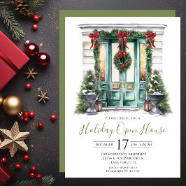 Offenes Haus an der Wasserfarbenfront Einladung