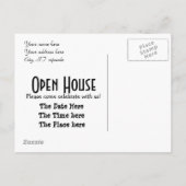 Offenes Haus Einladungspostkarte (Rückseite)