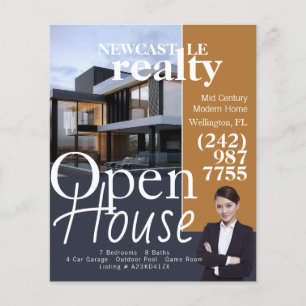 Offenes Haus Immobilienmakler Flyer