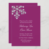 Offenes Haus Magenta Offener Geist auf dem Monte S Einladung (Vorne/Hinten)