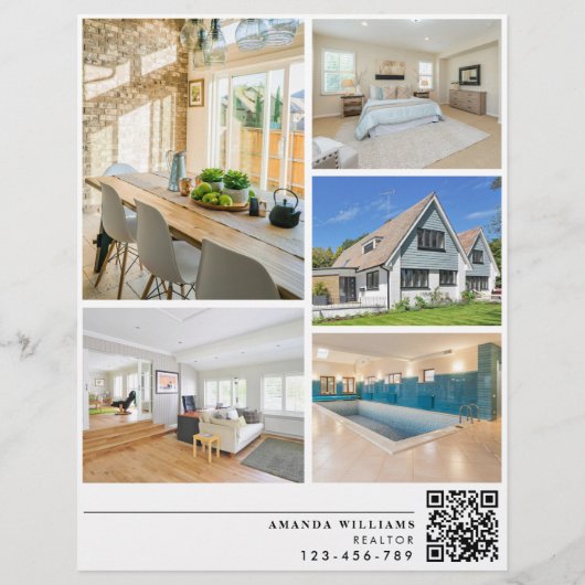 Offenes Haus Modernes Haus Flyer (Hinten)