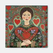 Offenes Herz Magnet (Vorne)