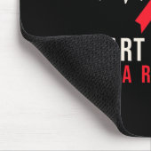 Offenes Herz Operation Byp Bewusstsein Herzklopfen Mousepad (Ecke)