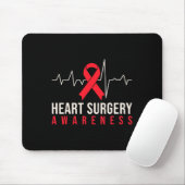 Offenes Herz Operation Byp Bewusstsein Herzklopfen Mousepad (Mit Mouse)