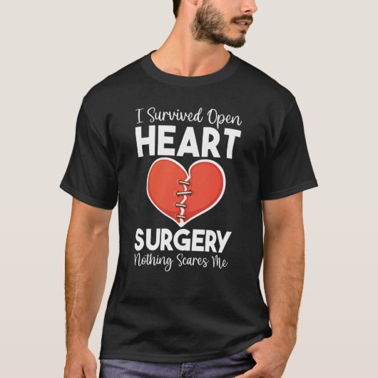 Offenes Herz Operation Transplantation Nichts Herz T-Shirt (Vorderseite)