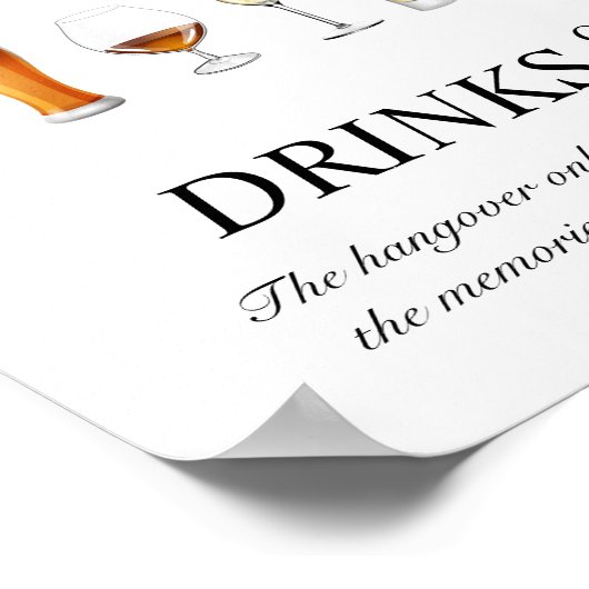 Offenes Hochzeitszeichen 8x10 Poster (Ecke)