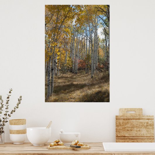 Offenes Holz Poster (Küche)