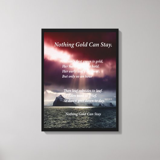 Offenes Meer Leinwanddruck (Vorderseite)