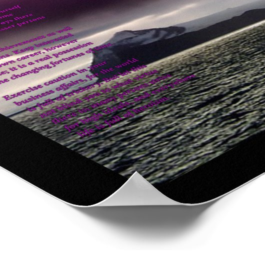 Offenes Meer Poster (Ecke)