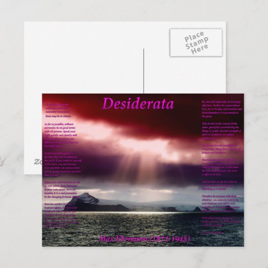 Offenes Meer Postkarte (Vorne/Hinten)