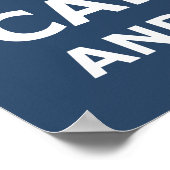 Offenes und Carry Android Poster behalten (Ecke)