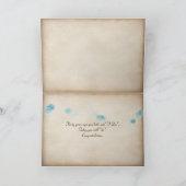 offenes Vintages Buch zum 30. Jahrestag Karte (Innenseite)