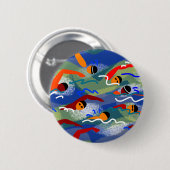 OFFENES WASSER Schwimmen Button (Vorne & Hinten)