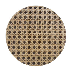 Offenes Webgeflecht aus Rattan-Glas-Hackbrett Schneidebrett