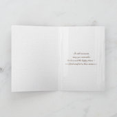 offenes weißes Fenster mit Sonnenaufgang Beileid Karte (Innenseite)